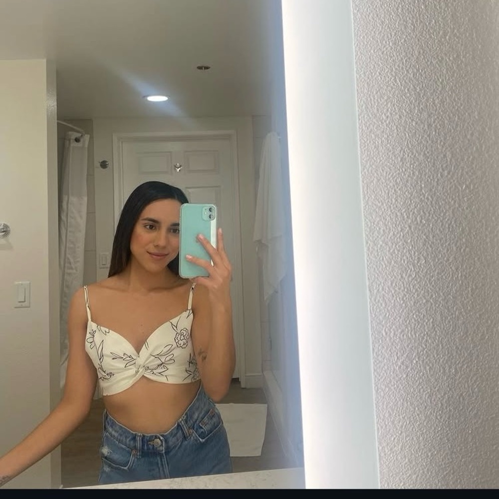 Floral Cream Women's Top